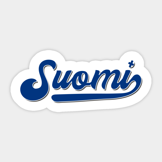Finland Suomi Finnish Flag Helsinki Gift Idea Suomi Sticker TeePublic